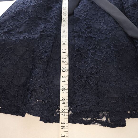 Morilee by Madeline Gardner Blue Lace Formal Dress Sz 24 Homecoming Prom Wedding - Picture 12 of 13